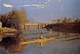 Thomas Eakins Max Schmitt in a Single Scull painting